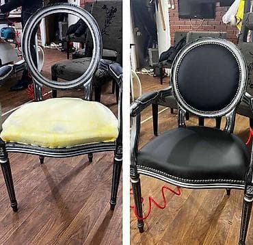 стул угалок: Перетяжка и реставрация мягкой мебели - Полный цикл работ: замена — 3