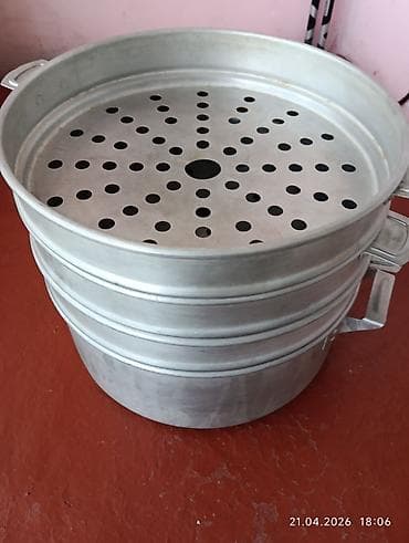 sho mi: Алюминиевая мантоварка Алюминиевый таз для варки варенья и соленья — 4