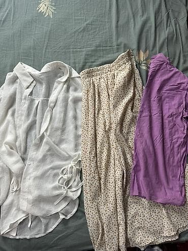 Сырт кийим: ОТДАМ ЗА ШОКОЛАДКУ МЕРСИ ЗЕЛЕНЫЙ(все вещи)некоторые по несколько раз — 1