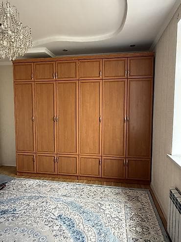 Спальный гарнитур, Б/у, Шкаф, Кыргызстан, ДСП, Самовывоз, цвет - Оранжевый — 2