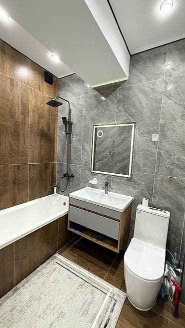 Батирлер: 1 бөлмө, 48 м², Пишпек Элитка, 7 кабат, Дизайнердик оңдоо — 3