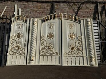 купить ворота с калиткой бу бишкек: Откатные ворота Металлические — 10