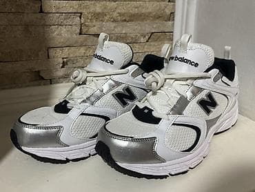 Айымдардын бут кийими: Эркектердин кроссовкасы, 40.5, New Balance, Колдонулган, түсү - Ак, Өзү алып кетүү, Акылуу жеткирүү — 2