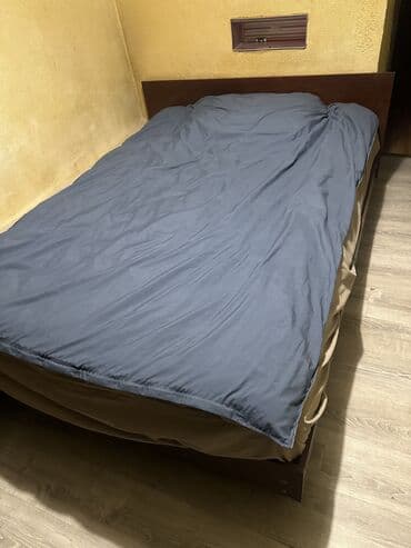 мебел спалний: Спальный гарнитур, Двуспальная кровать, ДСП, цвет - Коричневый — 4