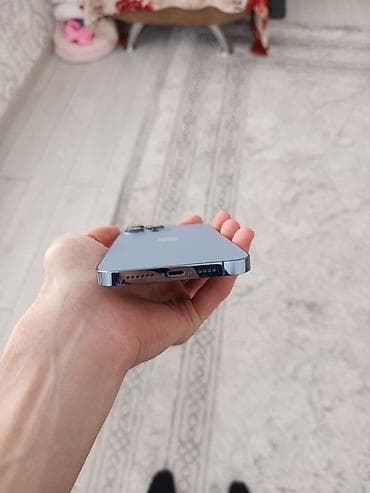 iphine 13 pro: IPhone 13 Pro Max, Б/у, 256 ГБ, Sierra Blue, Чехол, 85 % — 3