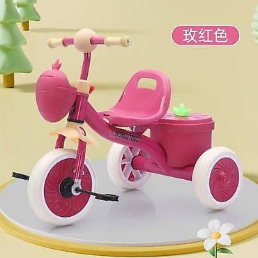 Детские самокаты: Детский трёхколёсный велосипед с педалями - Яркий дизайн с передней — 1