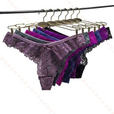 женские турси: Трусики, Стринги, С кружевом, Гипюр, Китай — 4