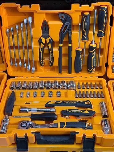 ящики для инструментов: Набор ручного инструмента DINGQI в прочном пластиковом кейсе — 1