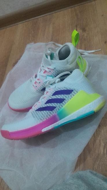 валейбольные кросовки: Кроссовки, 40, Adidas, Новый, цвет - Белый, Самовывоз — 2