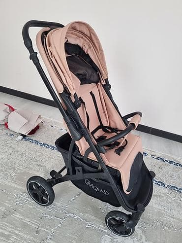 nike shox: Прогулочная коляска GRACE KID, цвет пудрово‑розовый - Легкая складная — 5