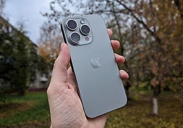 IPhone 15 Pro Max, Б/у, 512 ГБ, Natural Titanium, Кабель, 100 %