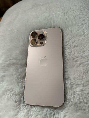 IPhone 16 Pro, Б/у, 128 ГБ, Desert Titanium, Чехол, 92 %