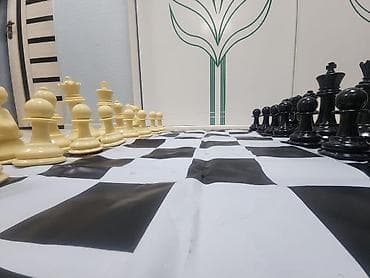 Спорт и отдых: Большие напольные шахматы Прекрасны для игры с друзьями и — 1