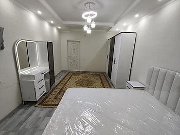 квартира в бишкеке на долгий срок: 2 комнаты, Без подселения, С мебелью полностью — 3