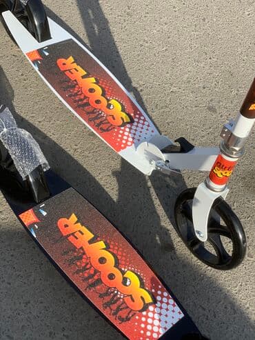 одежды для новорожденных: Двухколесные самокаты с большим размером колёса 200мм. На возраст от — 4