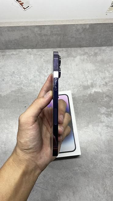 note 7 pro: IPhone 14 Pro Max, Б/у, 512 ГБ, Deep Purple, Кабель, Коробка, 79 % — 2