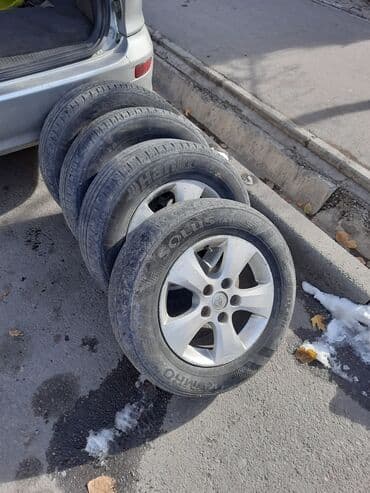 оригинальные штампованные диски опель: Литые Диски R 15 Toyota, Комплект, отверстий - 5, Б/у — 3