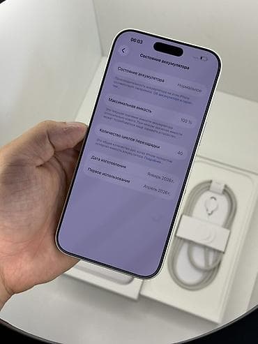 iphone 17 pro max: IPhone 17 Pro Max, Б/у, 512 ГБ, Серебристый, Кабель, Коробка, 100 % — 4