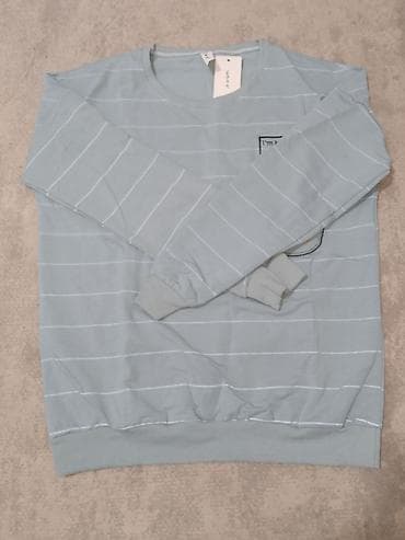 Толстовки: Свитшот Disney, голубой в тонкую белую полоску. - Принт/вышивка на — 4