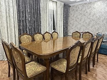 computer table: Стол и стул для зала, Самовывоз, цвет - Коричневый — 3