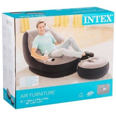 надувное кресло с пуфиком: Надувное кресло, Новый, Бесплатная доставка, Самовывоз, Платная доставка — 4