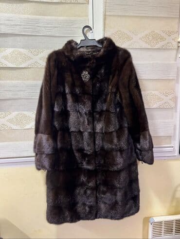 полар: Шуба из натурального меха норки, классического темно‑коричневого — 3