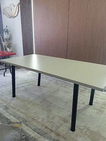 стол офисный ош: Комплект офисной мебели, Б/у, Тумба, Дерево, Самовывоз, цвет - Коричневый — 3