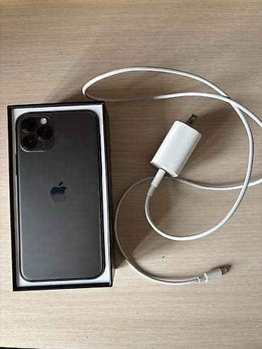 aple iphone 5: IPhone 11 Pro, Б/у, 64 ГБ, Space Gray, Зарядное устройство, Чехол, Кабель, 71 % — 3