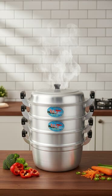 Многоярусная пароварка (мантышница/китайская пароварка) из алюминия -