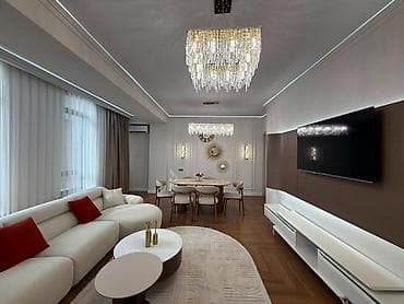 discovery studio: 3 комнаты, 105 м², Асанбай мкр Элитка, 9 этаж, Дизайнерский ремонт — 6