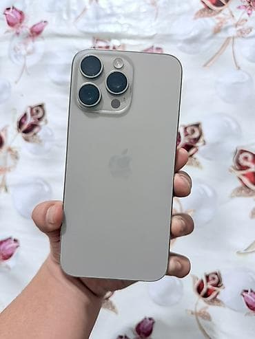 куплю технику бу: IPhone 15 Pro Max, 256 ГБ, Natural Titanium, Чехол, 86 % — 2