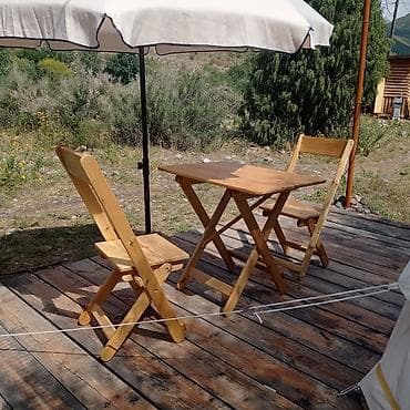 Комоддор: Стол раскладной из дерева, полностью выполнен из лиственницы, покраска — 9