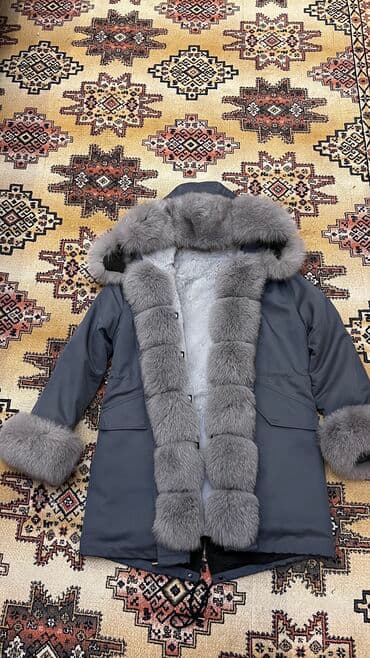 прокат мужских костюмов [возьми на прокат] бишкек фото: Пуховик, Короткая модель, С мехом, С капюшоном, XL, 2XL — 3