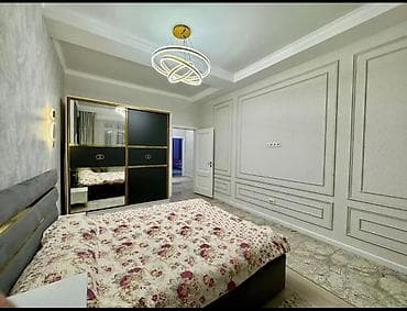 Недвижимость: 4 комнаты, 110 м², Асанбай мкр Элитка, 8 этаж, Евроремонт — 1