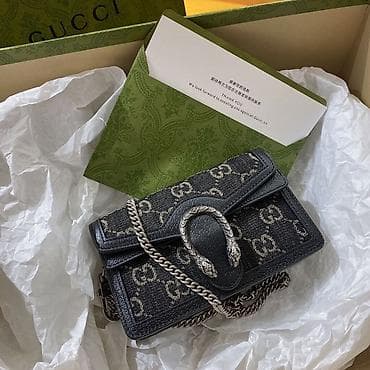 Классическая сумка, Gucci, Материал: Комбинированный материал, Застежка на магните, Женские, Новый