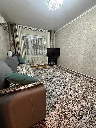 токмок продается квартира: 1 комната, 38 м², 105 серия, 1 этаж, Евроремонт — 3