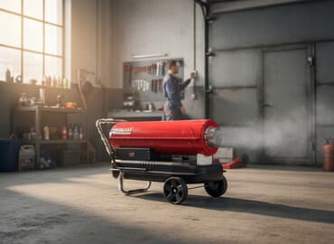 отопления батарейка: Дизельной пушка 30 килловат.Бул дизельной солярка менен — 1