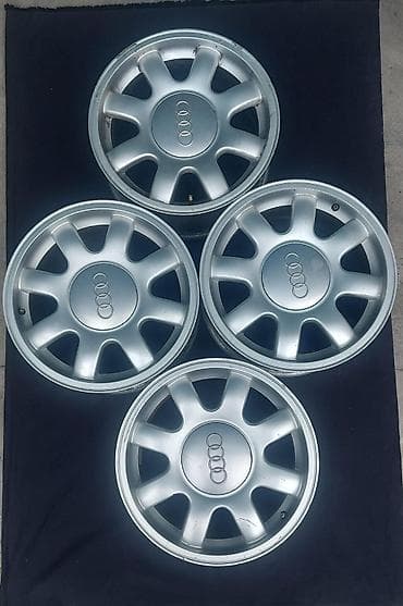 часы диски: Литые Диски R 15 Audi, Комплект, отверстий - 5, Б/у — 2