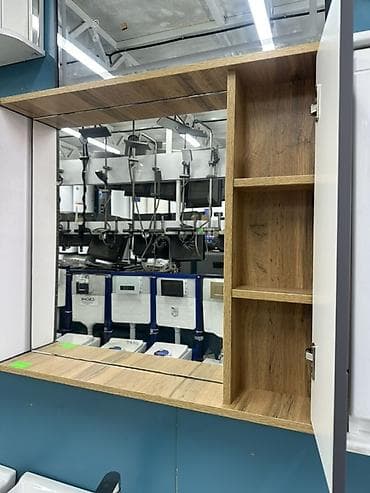 Тумбалар: Ванна үчүн тумба, Раковинасыз, ЛДСП, түсү - Боз — 2