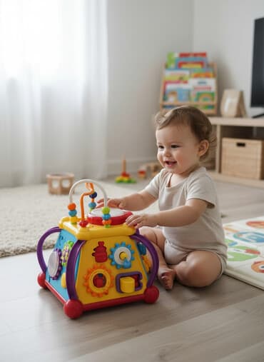 баскетбольный мяч цена: Развивающий музыкальный центр-куб для малышей б/у в хорошем состоянии — 1