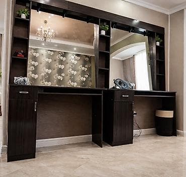 Профессиональный парикмахерский/визажный рабочий пост на два места - — 1