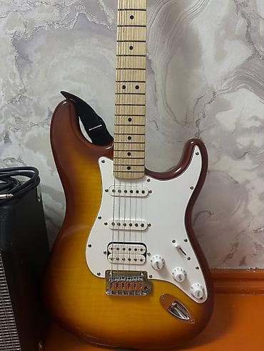 Гитаралар: 🎸 Fender Squier Stratocaster + усилитель Fender — готовый комплект — 2