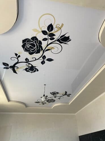 геомембрана бишкек: Керме шыптар Жылтырак, Жылтырабаган, 3D потолоктор Монтаждоо, Кепилдиги, Демонтаждоо — 1