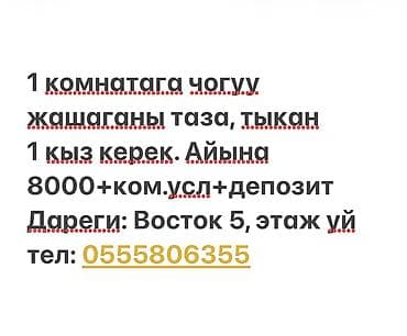 Комнаты: 20 м², С мебелью — 1