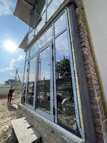 наклейки для стены: Пластиковое окно на заказ, Тип окна: Панорамные, Без рассрочки — 2