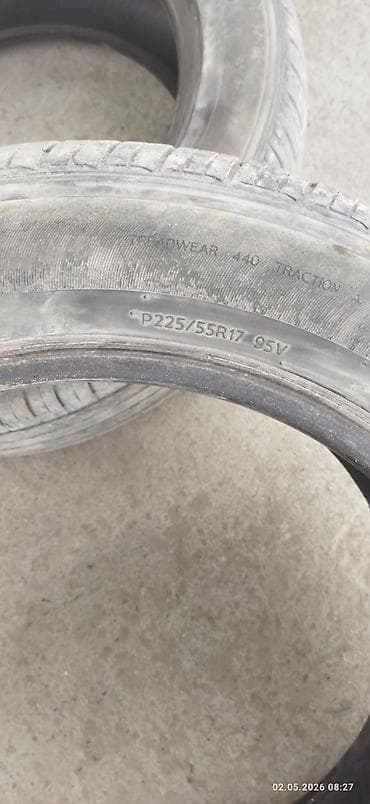 Пара летних шин P225/55 R17 95V. Характеристики: - Размер: P225/55R17
