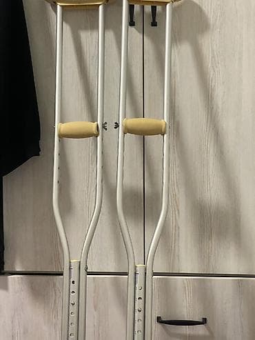 ходун: Подмышечные костыли, пара. - Материал: легкий металлический сплав — 1