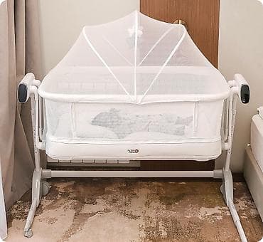 новорожденные: Умная многофункциональная детская кроватка My little chair новая — 1