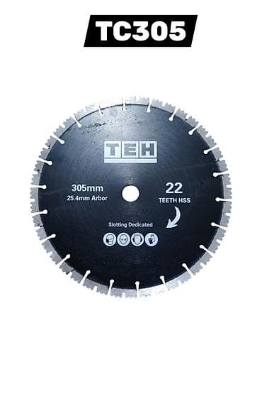Ара дисктер: Пильный диск TEH TC305 - Диаметр: 305 мм - Посадочное отверстие: 25,4 — 1