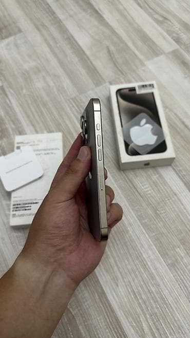 виктус 15: IPhone 15 Pro, Б/у, 256 ГБ, Natural Titanium, Коробка, 81 % — 4